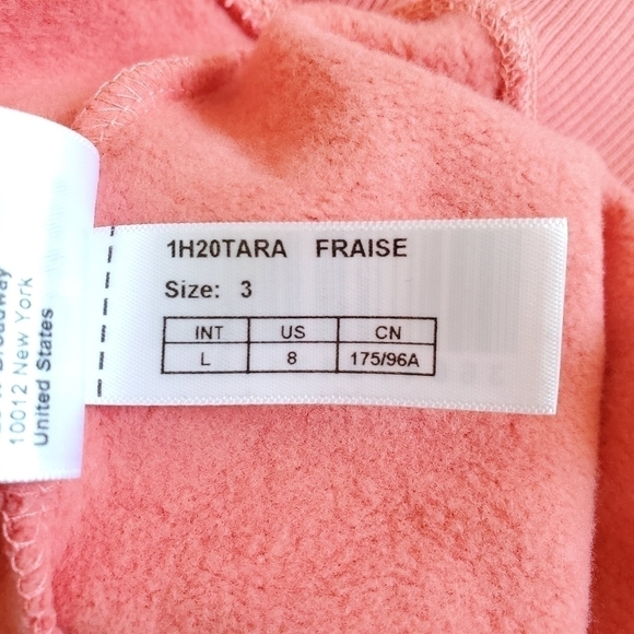 New BA&SH Tarah True Life Graphic Cotton Off White Sweatshirt Size 3/L/8 US NWT - Picture 16 of 16